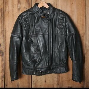 HEIN GERICKE for Harley Davidson black Insulated Moto Jacket Women's Sz. 38